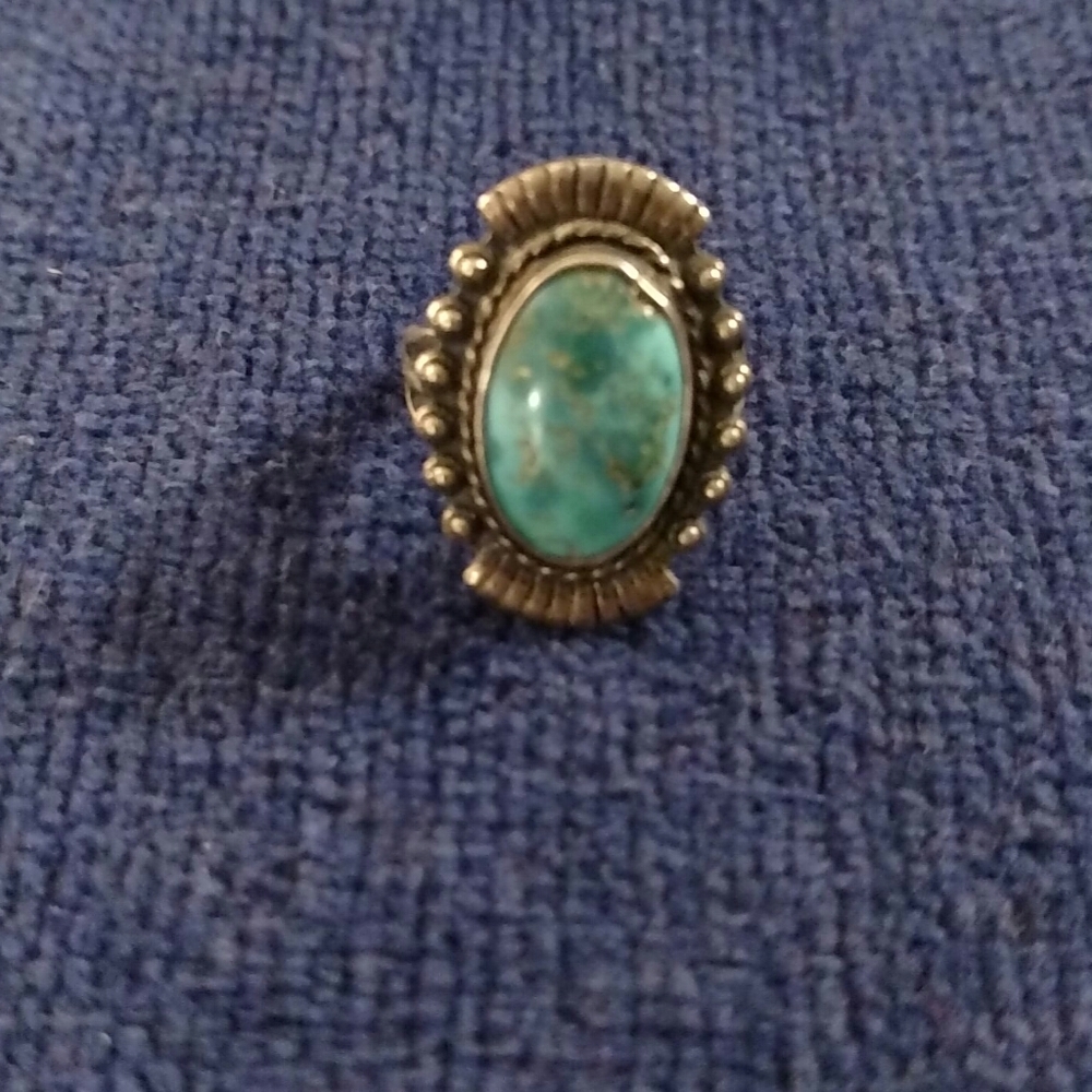 Vintage Sterling Silver and Turquoise Ring
